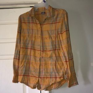 aerie XS/S button up flannel